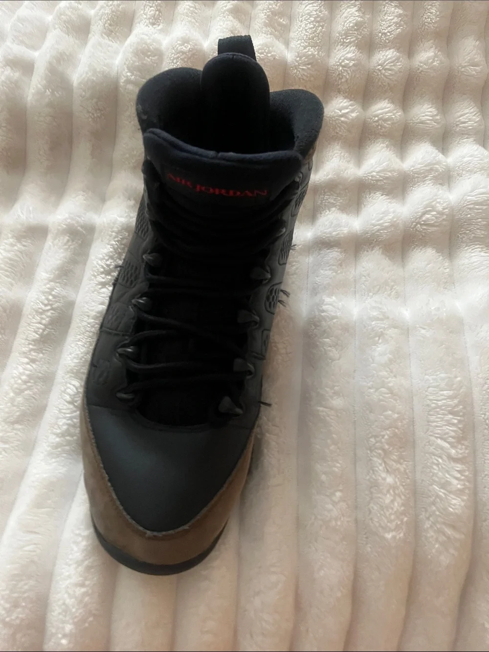 Jordan High-Top Sneakers in Black and Brown